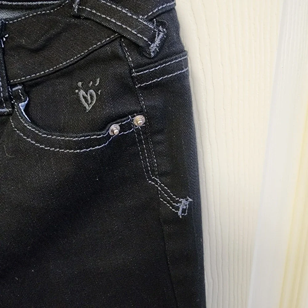 Girls Premium Justice Jeans Black Simply Low Size 12S